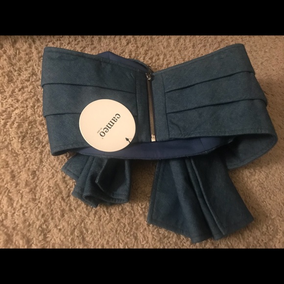 Cameo denim bustier top - Picture 3 of 7